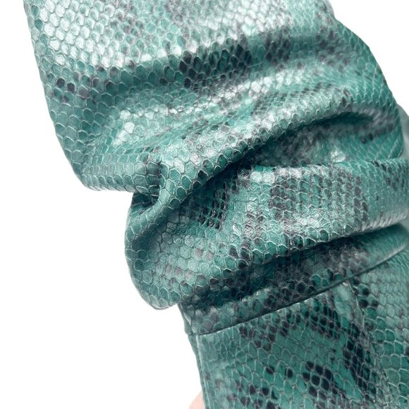 Paris Texas Slouch Snake Effect Python Embossed Heeled Boots - Picture 14 of 14